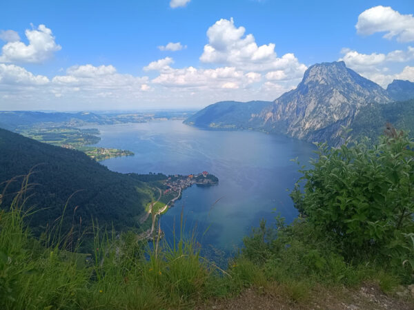 Aussicht vom Feuerkogel auf den Traunsee